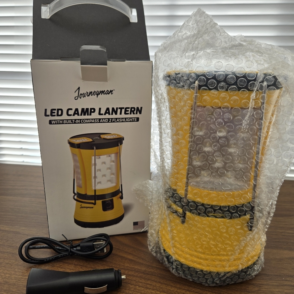 Yellow LED Camp Lantern Journeyman, Never Used - Picture 3 of 7